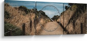 Obraz - Na szlaku (z zegarem) (90x30 cm)