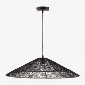 Żelazna Lampa Sufitowa Benilde Ø65 Cm Czarna - Sklum