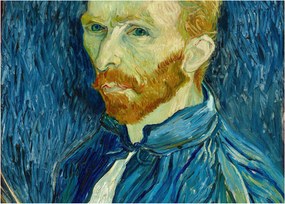 Obraz na szkle - Vincent van Gogh, Self-Portrait, reprodukcje (70x50 cm)