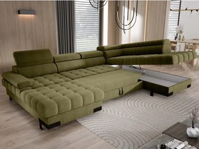 Narożnik SELVA XL Prawostronny z funkcją spania i pojemnikiem AUSTIN 12 WERSAL