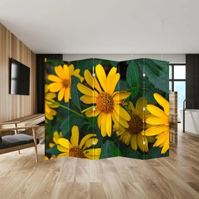 Parawan - Żółte kwiaty (210x170 cm)
