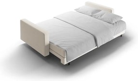 Kremowa rozkładana sofa ze schowkiem 222 cm Bali – Cosmopolitan Design