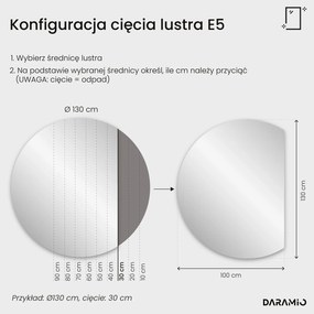 Okrągłe lustro łazienkowe z oświetleniem LED E5