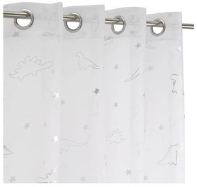 Firanka w biało-srebrnym kolorze 140x260 cm Dinos – Casa Selección