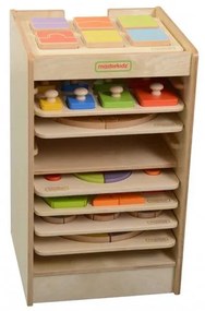 Szafeczka do przechowywania tabliczek edukacyjnych i gier masterkidz 10 sztuk kółka