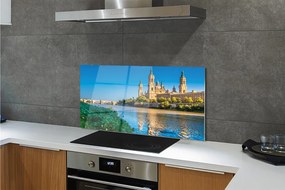 Panel Szklany Majestatyczna Katedra nad Rzeką