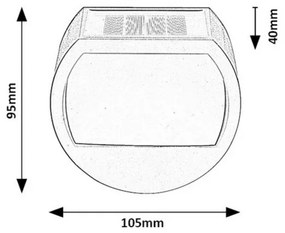 Rabalux 77004 Solarna zewnętrzna lampa ścienna Narmada