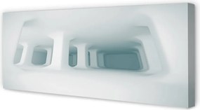 Duży obraz na płótnie Trójwymiarowe Białe Filary