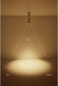 Pack 2 Okrągłych Natynkowych Plafonów Sufitowych Led Ø4 Cm Do Użytku Zewnętrznego, Aluminiowych Luisiana Biała Ciepła 2700 K & Biały - Czarny & 3 W &