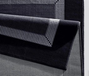 Dywan nowoczesny Basic czarno-szary 120 cm x 170 cm