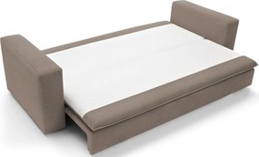 Orzechowa kanapa rozkładana sztruksowa Z4-R71