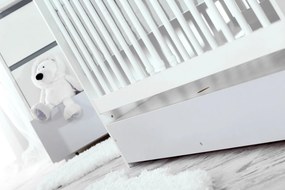 Łóżeczko niemowlęce Dalia 120x60, kolor biały/popiel