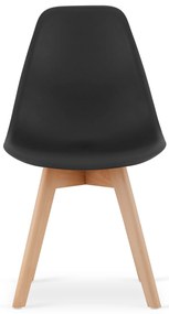Zestaw 4szt krzeseł do jadalni KITO czarnych