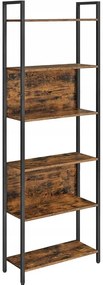 Industrialny metalowy regał rustykalny brąz S5-A08