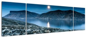Obraz nocnego krajobrazu, Islandia (170x50 cm)