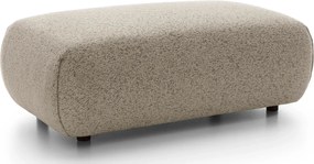 Prostokątna pufa na nóżkach zimny beż E7-L70