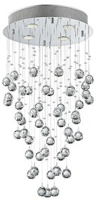 LUXERA 62411 - Żyrandol natynkowy kryształowy NORR 4xGU10/50W/230V