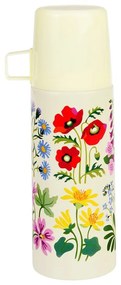 Kremowy termos dla dzieci 350 ml Wild Flowers – Rex London