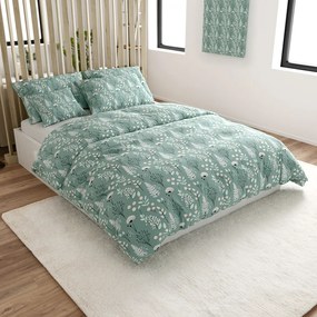 PrzytulneMieszkanie.pl PrzytulneMieszkanie.pl Bawełniana pościel WILD FLOWERS miętowa Rozmiar pościeli: 70 x 90 cm | 140 x 200 cm