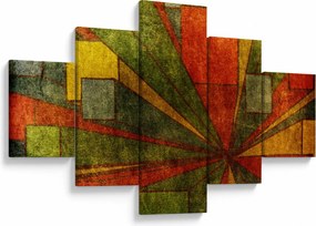 Obraz abstrakcji geometrycznej (125x70 cm)