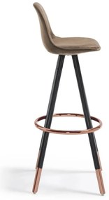 Brązowy hoker (wysokość siedziska 75 cm) Slad – Kave Home