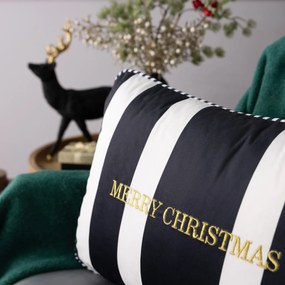 Poszewka na poduszkę Black &amp; White Noel 60x40 cm