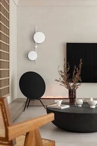 Biały minimalistyczny kinkiet 2 koła A480 R0-L11