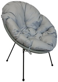 Poduszka puchowa Acapulco wodoodporna na fotel Oxford szary