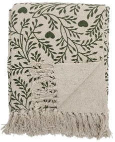Zielono-kremowy koc 130x160 cm Maribelle – Bloomingville