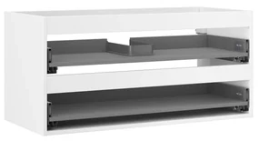Mexen Box-A korpus szafki podumywalkowej 100 cm, 2 szuflady, biały mat - 91AX0-1000-470-2-01