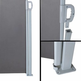 Szara metalowa osłona balkonowa 300x160 cm – Garden Pleasure