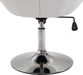 Homcom Krzesło Fotel Obrotowy Z Regulacją Wysokości Biały