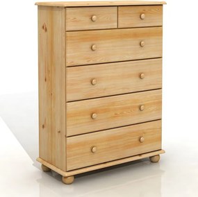 Komoda sosnowa Emil 2+4XL na kulach