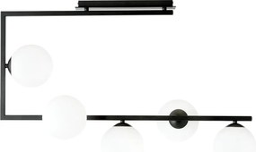 Modernistyczna lampa sufitowa z mlecznymi kloszami - 3X D108 C9-Z11