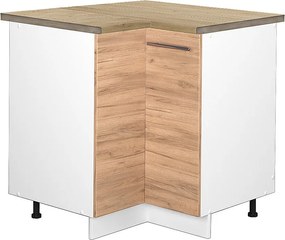 Szafka narożna złoty dąb energetyczny 80.5x60x82 fame-line