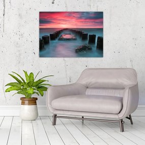 Obraz - Skały w morzu (70x50 cm)
