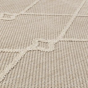 Dywan zewnętrzny sznurkowy Patara Boho beżowy 160 cm x 230 cm