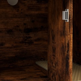 PawHut Szafka na Kuwetę z Regałem o Trzech Poziomach i Drapakiem, Zamknięta Kuweta, 80 x 48 x 152 cm, Brąz