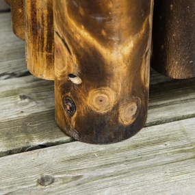 Outsunny drewniana skrzynka na rośliny 120x40x40cm jodła podwyższona grządka na zioła i warzywa | Aosom PL