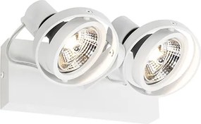 Nowoczesny reflektor biały 2-światłowy - Master 70