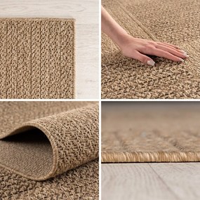 Brązowy okrągły dywan odpowiedni na zewnątrz ø 120 cm Timber 1405 – Ayyildiz Carpets