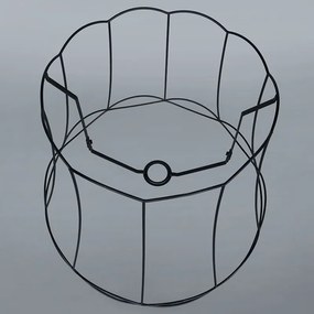 Zestaw 2 lamp wiszących w stylu retro czarnych 50 cm - Granny Frame