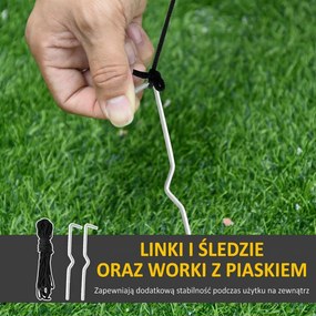 Homcom Dmuchany Mikołaj Pompowany Świecący Led