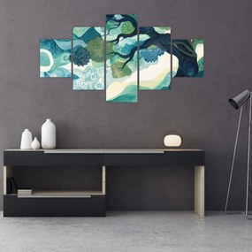 Obraz – Zielona korona drzewa życia (125x70 cm)