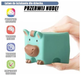 Woopie baby klocki sensoryczne układanka do ściskania dźwięk nauka liczenia 12 el.