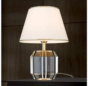 Orion LA 4-1208- Lampa stołowa ALEXIS 1xE27/60W/230V kremowy/złoty/przezroczysty