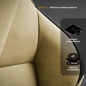 Fotel gamingowy Diablo X.One Prime, Broken Gold, Normal Size