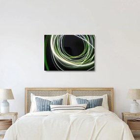Obraz zielonych kresek (70x50 cm)