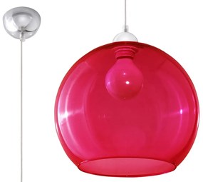 Szklana okrągła lampa wisząca N1-R14