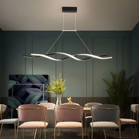 LAMPA SUFITOWA WISZĄCA LED LHJ020-CP CZARNA